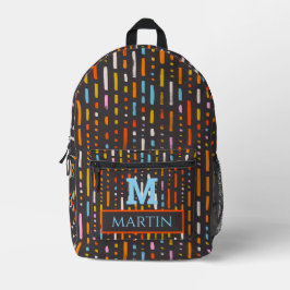 Personalisierte mit Monogramm Abstrakte Bedruckter Rucksack