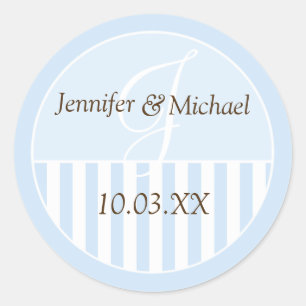 Personalisierte Mit Monogramm Gastgeschenk Hochzei Runder Aufkleber