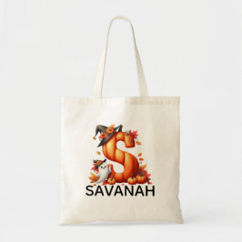 Personalisierte Mit Monogramm Halloween-Tasche Tragetasche