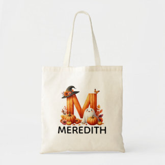 Personalisierte Mit Monogramm Halloween-Tasche Tragetasche