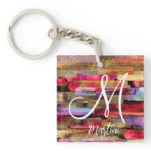 Personalisierte mit Monogramm Schlüsselanhänger