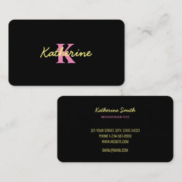 Personalisierte Mit Monogramm Schwarzwald Visitenkarte