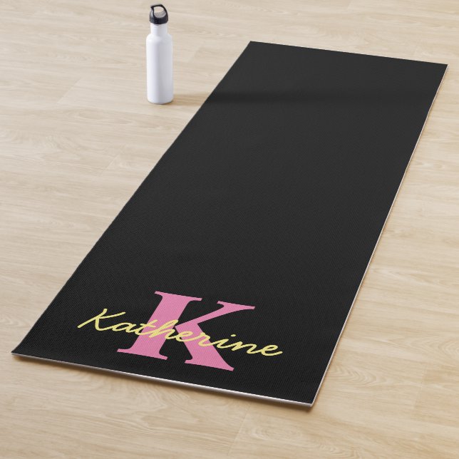 Personalisierte Mit Monogramm Schwarzwald Yogamatte (Beispiel)