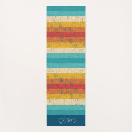 Personalisierte Mit Monogramm Streifen Yogamatte