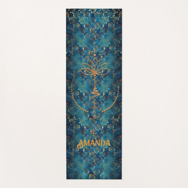 Personalisierte Mit Monogramm Yoga Mats Yogamatte (Vorderseite)