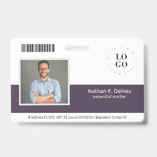 Personalisierte Mitarbeiter-Foto-ID Unternehmenssi Ausweis