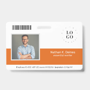Personalisierte Mitarbeiter-Foto-ID Unternehmenssi Ausweis