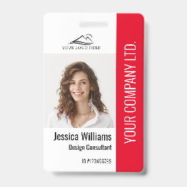 Personalisierte Mitarbeiter im Unternehmen Red ID Ausweis