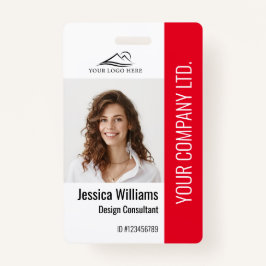 Personalisierte Mitarbeiter im Unternehmen Red ID Ausweis