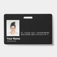 Personalisierte Mitarbeiter Moderne Foto-ID-Sicher