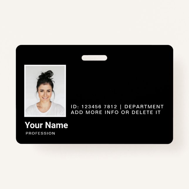 Personalisierte Mitarbeiter Moderne Foto-ID-Sicher Ausweis (Vorderseite)