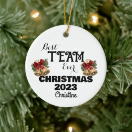 personalisierte Mitarbeiter Weihnachtsgeschenk Keramik Ornament