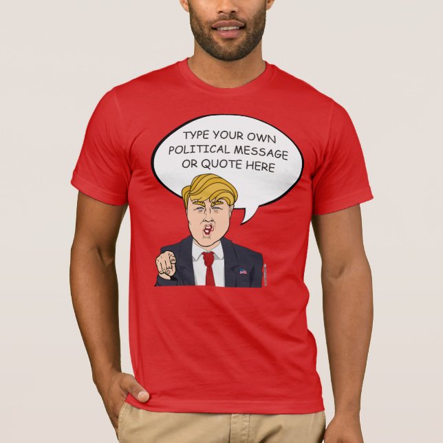 Personalisierte Mitteilung Donald Trump T-Shirt (Vorderseite)