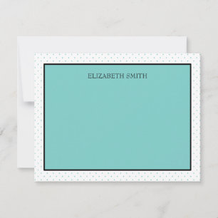Personalisierte Mitteilungskarten   Tiffany Dots