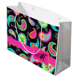 Personalisierte Mod Paisley Große Geschenktüte