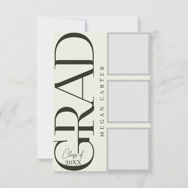 Personalisierte moderne Abschluss-Karte 2025 Karte (Vorderseite)