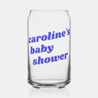 Personalisierte moderne blaue Retro-Geschenke Baby
