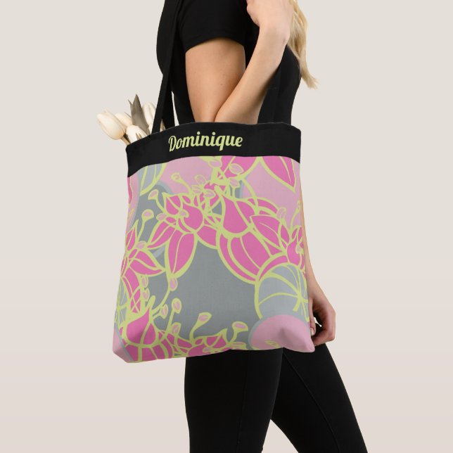 Personalisierte moderne Bud & Blume Muster Tote Ta (Von Nahem)