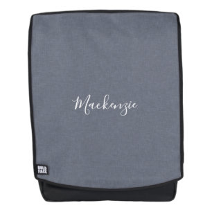 Personalisierte moderne elegante blaue graue Kunst Rucksack