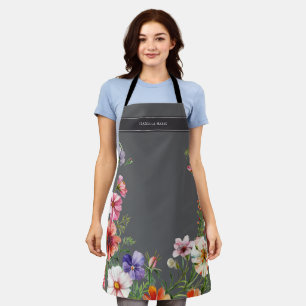 Personalisierte moderne elegante Blumen Schürze