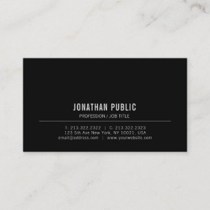 Personalisierte moderne elegante professionelle Vo Visitenkarte