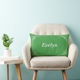 Personalisierte moderne elegante Typografie Name Lendenkissen