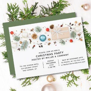 Personalisierte moderne Firmen-Weihnachtsfeier Einladung