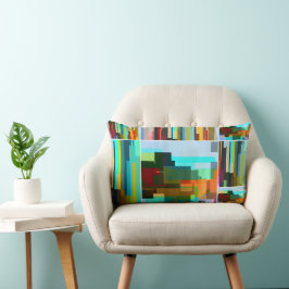 Personalisierte moderne geometrische Kunst Lendenkissen