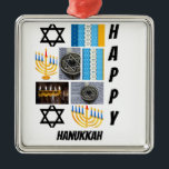Personalisierte moderne Hanukka 9 FotoCollage Ornament Aus Metall<br><div class="desc">Personalisierte moderne Hanukkah 9 Foto Collage. Machen Sie ein einzigartiges Produkt mit Ihren eigenen Fotos und Text.</div>