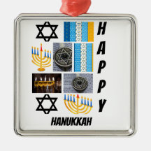 Personalisierte moderne Hanukka 9 FotoCollage