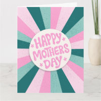 Personalisierte moderne Happy Mothers Day Typograf