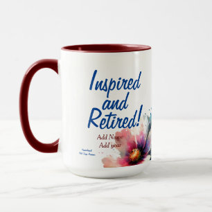 Personalisierte moderne inspirierte und Ruhestands Tasse