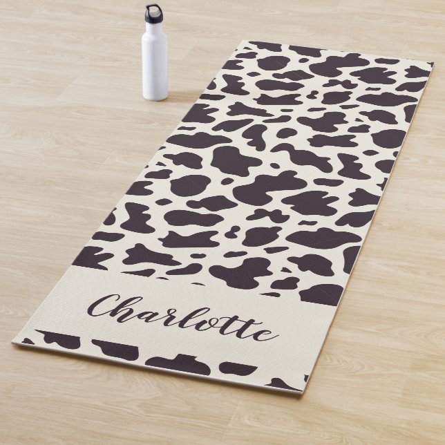 Personalisierte moderne Kuh Print Yoga Mat Yogamatte (Beispiel)