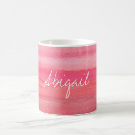 Personalisierte moderne Mädchen-Rosa-Rose Tasse