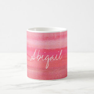 Personalisierte moderne Mädchen-Rosa-Rose Tasse