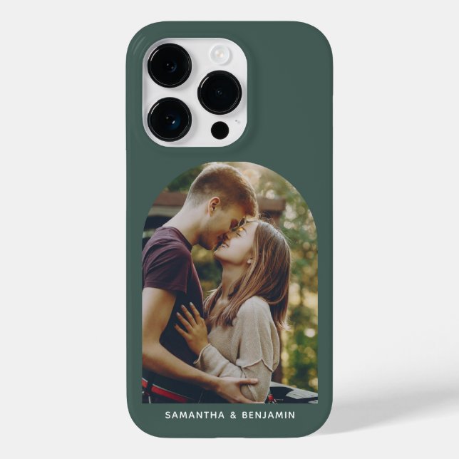 Personalisierte moderne Paare Foto Keepake Case-Mate iPhone Hülle (Rückseite)