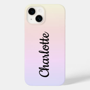 Personalisierte moderne Pastel Ombre Case-Mate iPhone 14 Hülle
