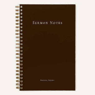 Personalisierte moderne Predigtkirche Notizbuch