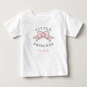 Personalisierte Moderne Prinzessin Baby Mädchen T-shirt