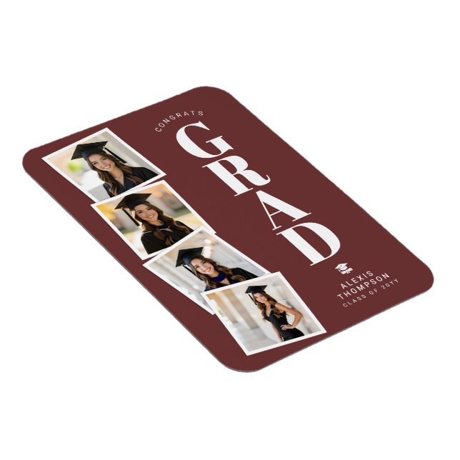 Personalisierte moderne Schul- und Hochschulabschl Magnet (Rechte Seite)