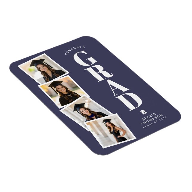 Personalisierte moderne Schul- und Hochschulabschl Magnet (Rechte Seite)