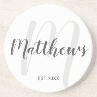 Personalisierte moderne Script-Monogramm und Famil