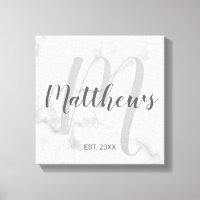 Personalisierte moderne Script-Monogramm und Famil