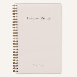 Personalisierte moderne Sermon-Kirche Notizbuch