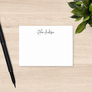 Personalisierte moderne trendy Schrift Minimalisti Post-it Klebezettel