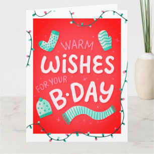 Personalisierte moderne Typografie Geburtstagskart Karte