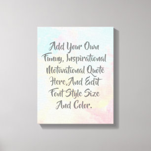 Personalisierte moderne Typografie Leinwanddruck