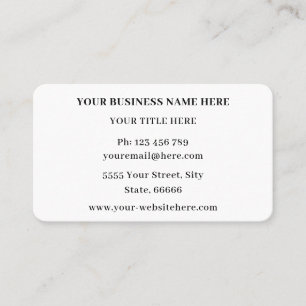 Personalisierte moderne Visitenkarten mit Ihrem Lo Visitenkarte