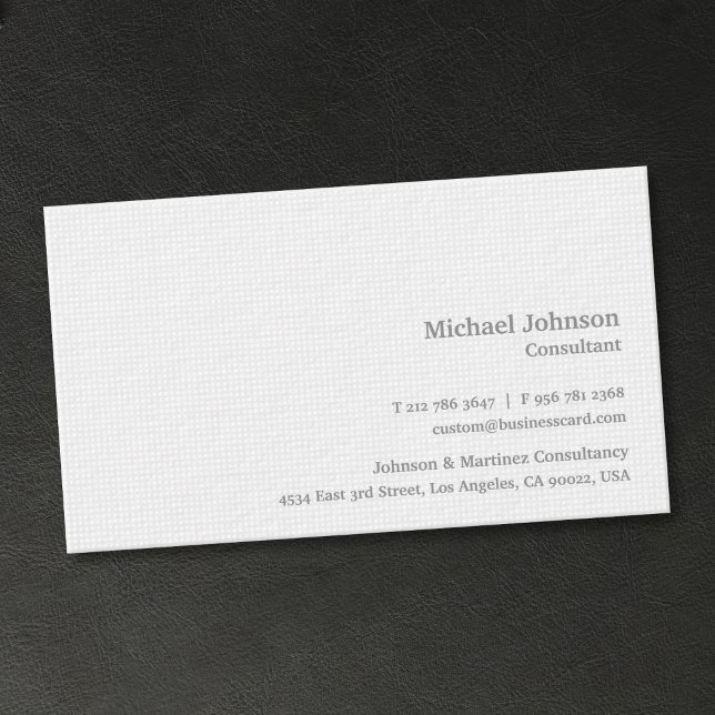 Personalisierte, moderne Weiße Quadrate Premium Di Visitenkarte (Personalized Modern White Squares Premium Thick Business Card)