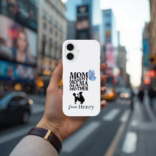 Personalisierte Mom-Typografie iPhone 16-Hülle 16 Hülle